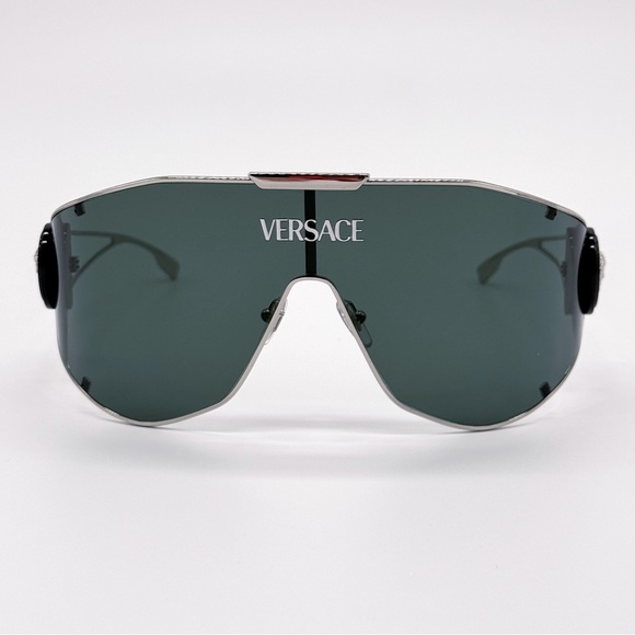 NEW VERSACE MOD 2268 1000/3H SHIELD VE2268 10003H UNISEX SUNGLASSES - Picture 3 of 11